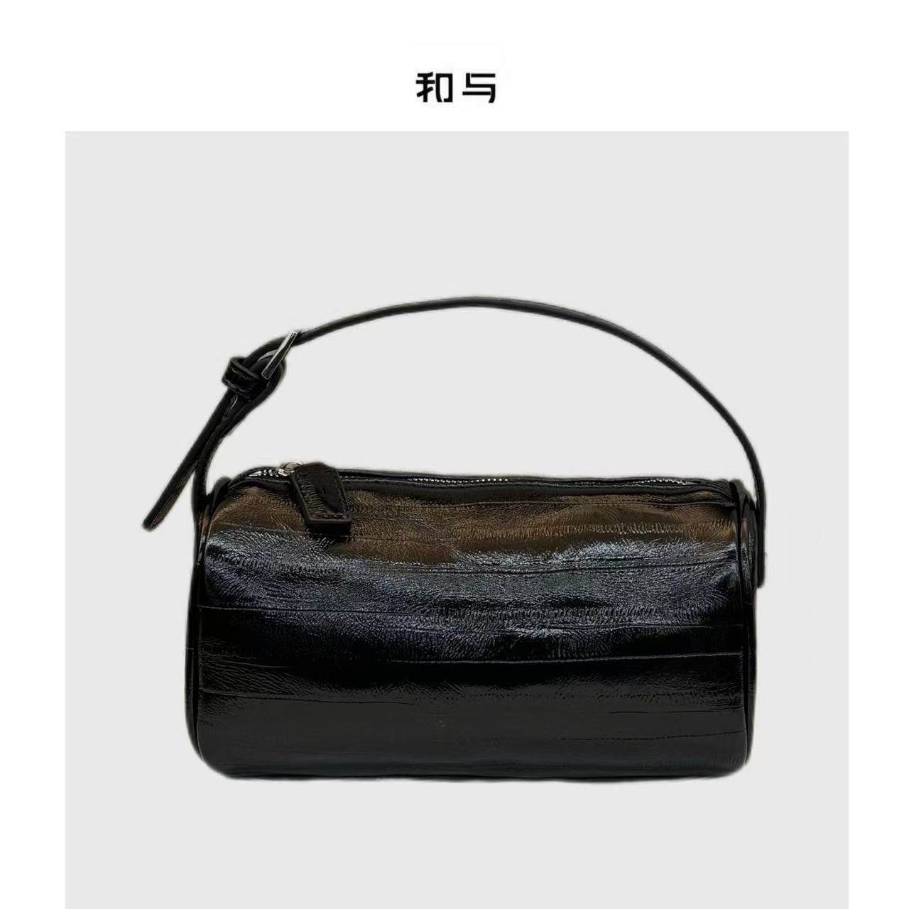 和与 | 鳗鱼纹笔筒包个性轻奢时尚手提单肩斜挎包88199-3