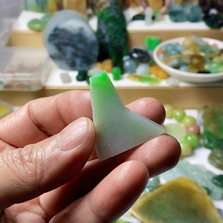 翡翠散珠天然翡翠A货