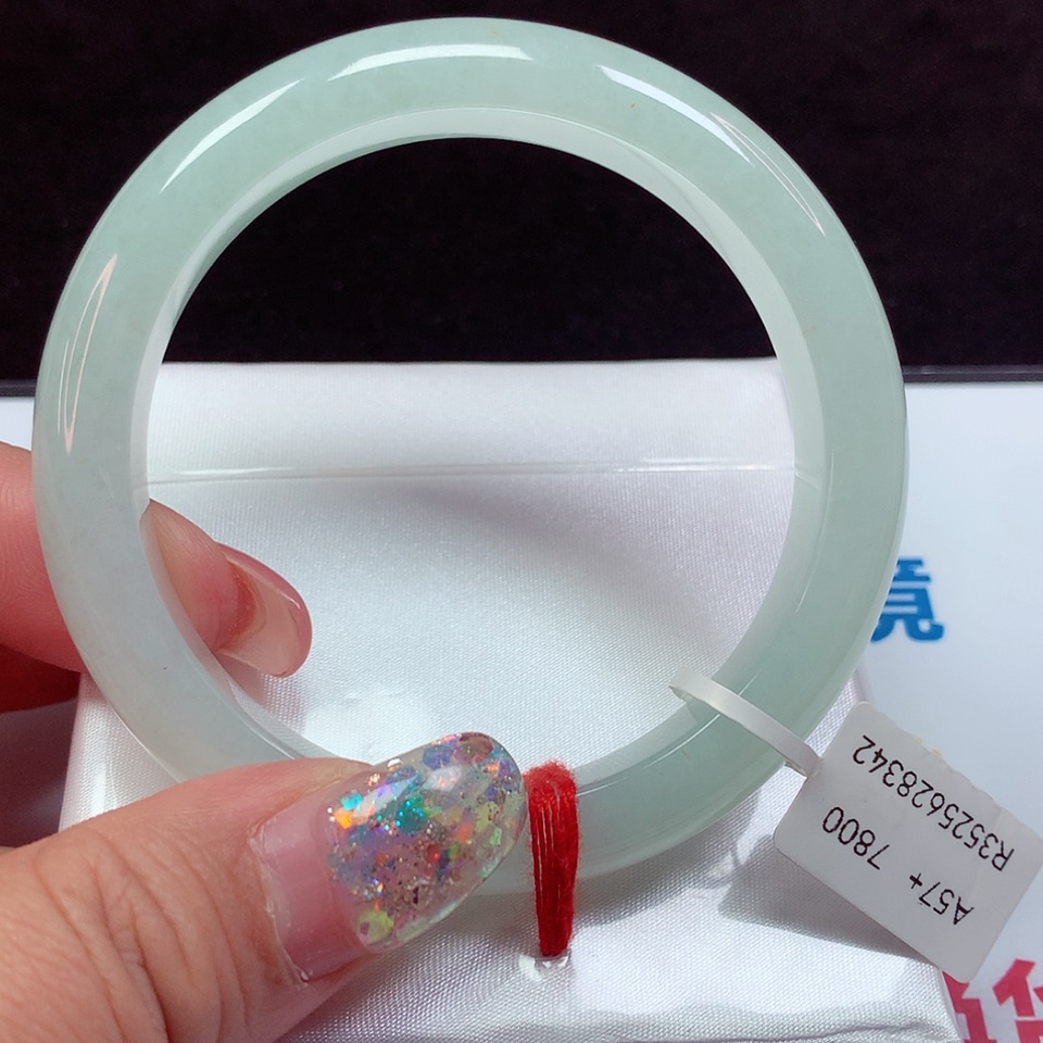 【闪购商品】翡翠手镯未镶嵌天然翡翠手镯57