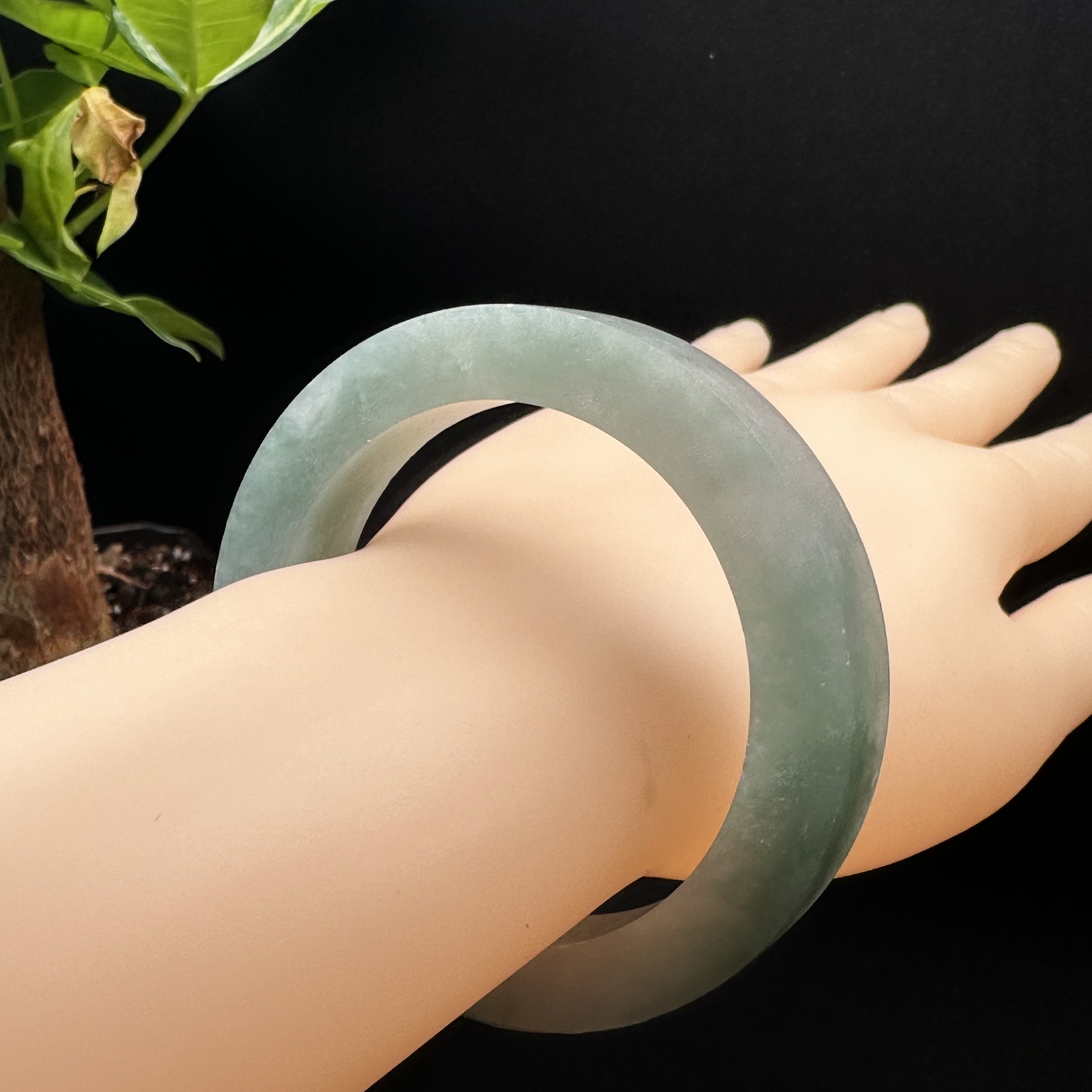 湖水绿半山水正圈圆条a货