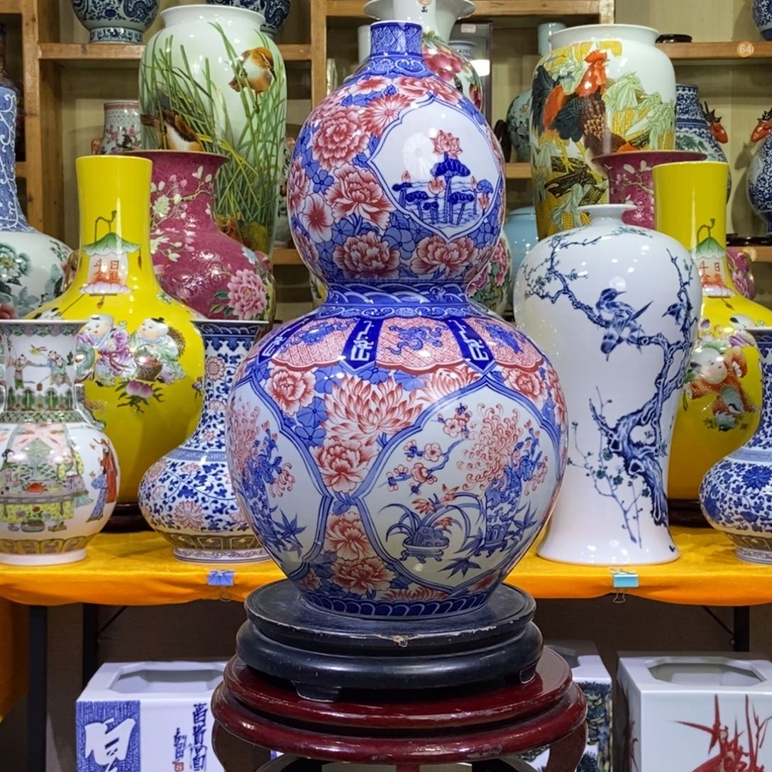 瓶景德镇陶瓷花瓶摆件