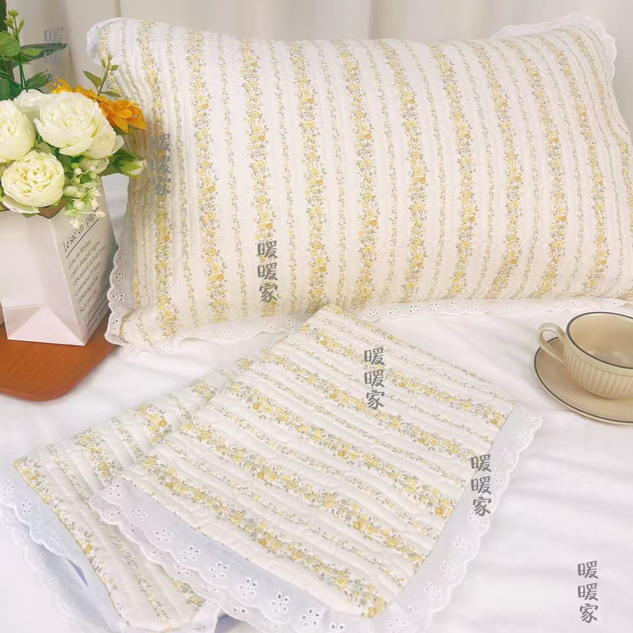 （初暖）一对装50*75小清新舒适柔软亲肤枕套