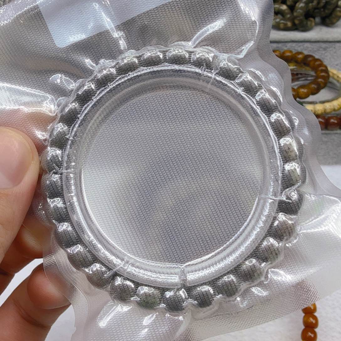 星月菩提手串40高端黑冰星月菩提单圈8×7