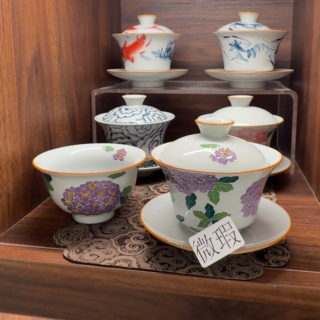 釉下彩纯手绘微瑕