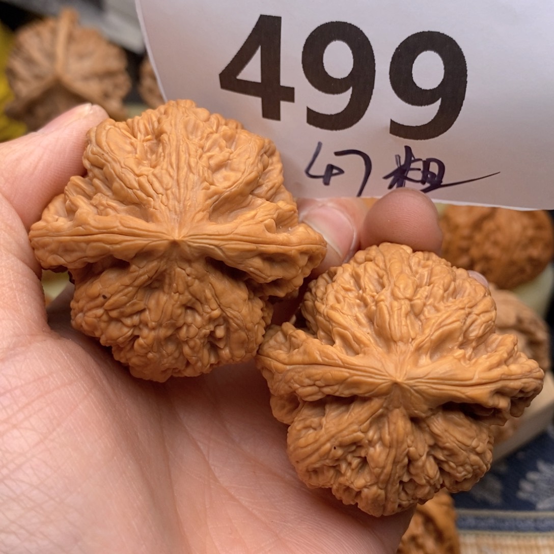 文玩核桃把件499号47粗筋