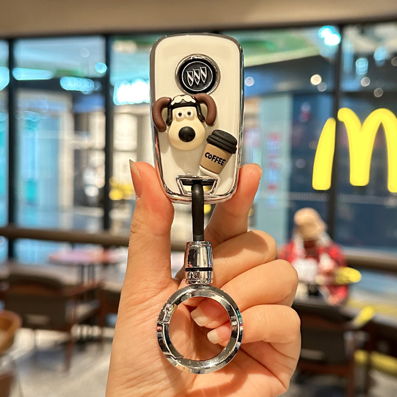 适用别克英朗全包TPU钥匙套立体卡通威朗pro君威昂科威保护壳包扣