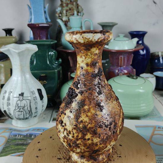 瓷片自选器型官窑生锈瓷