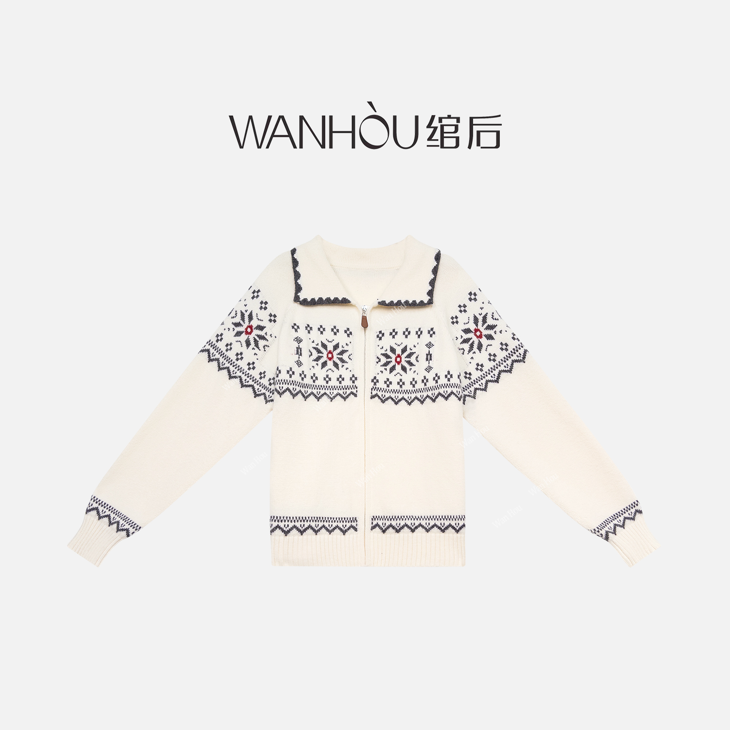 【C4496】绾后-秋冬季高级感内搭可外穿宽松针织衫上衣SS