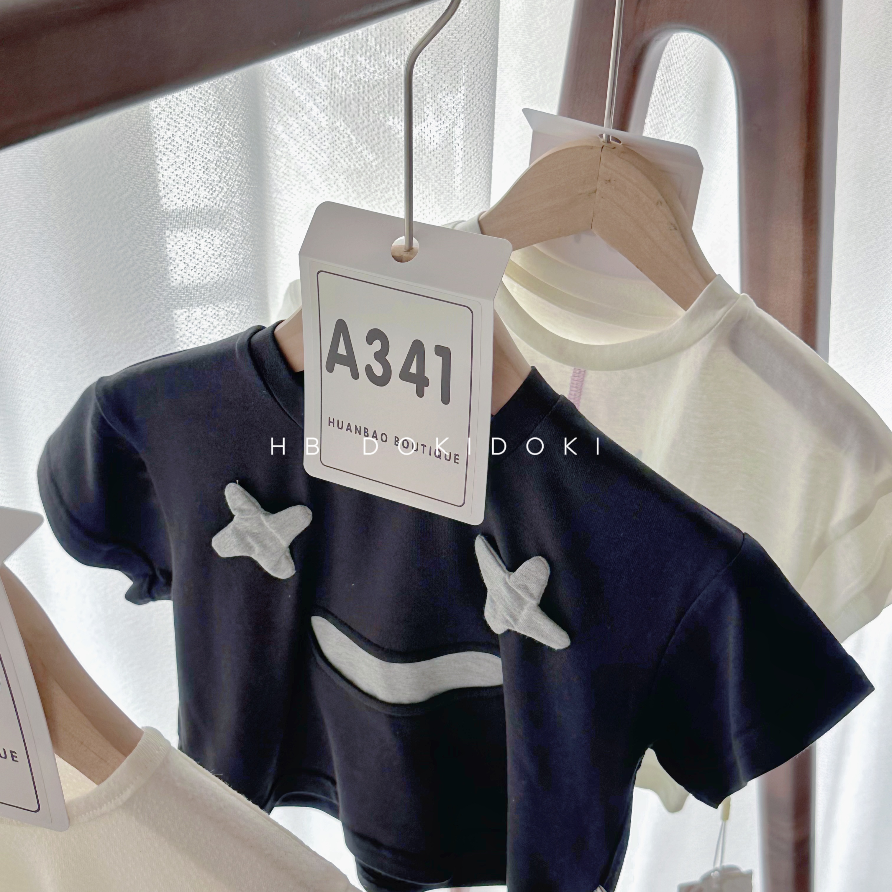 【NO退NO换】欢宝5店-右子-2025夏-编码0341-YZ25071-小丑星星T恤
