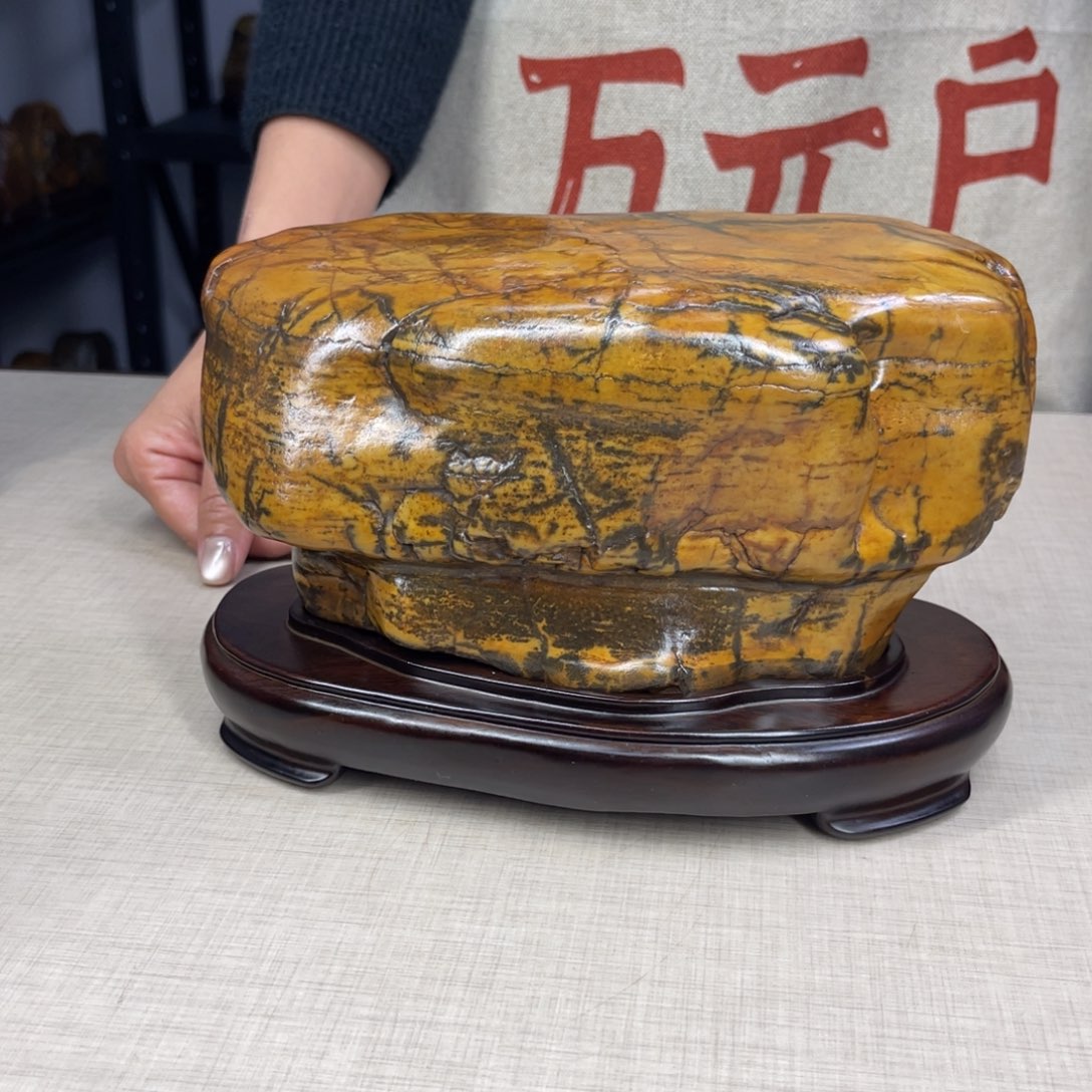 石材广西大化彩玉石配底座不包邮