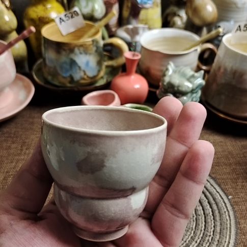 景德镇高温颜色釉葫芦杯8