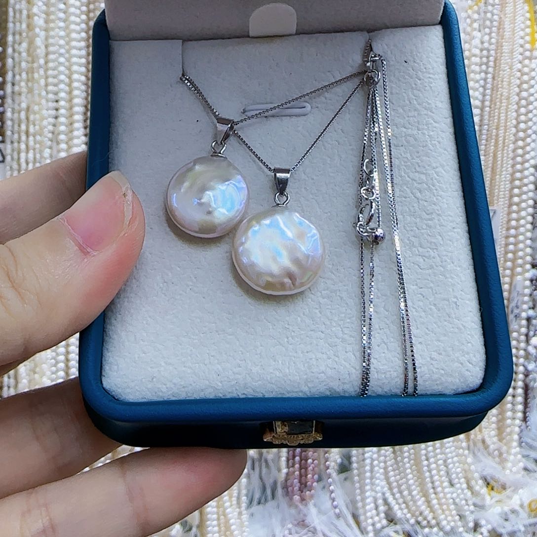 未镶嵌淡水珍珠耳钉葫芦吊坠不含练