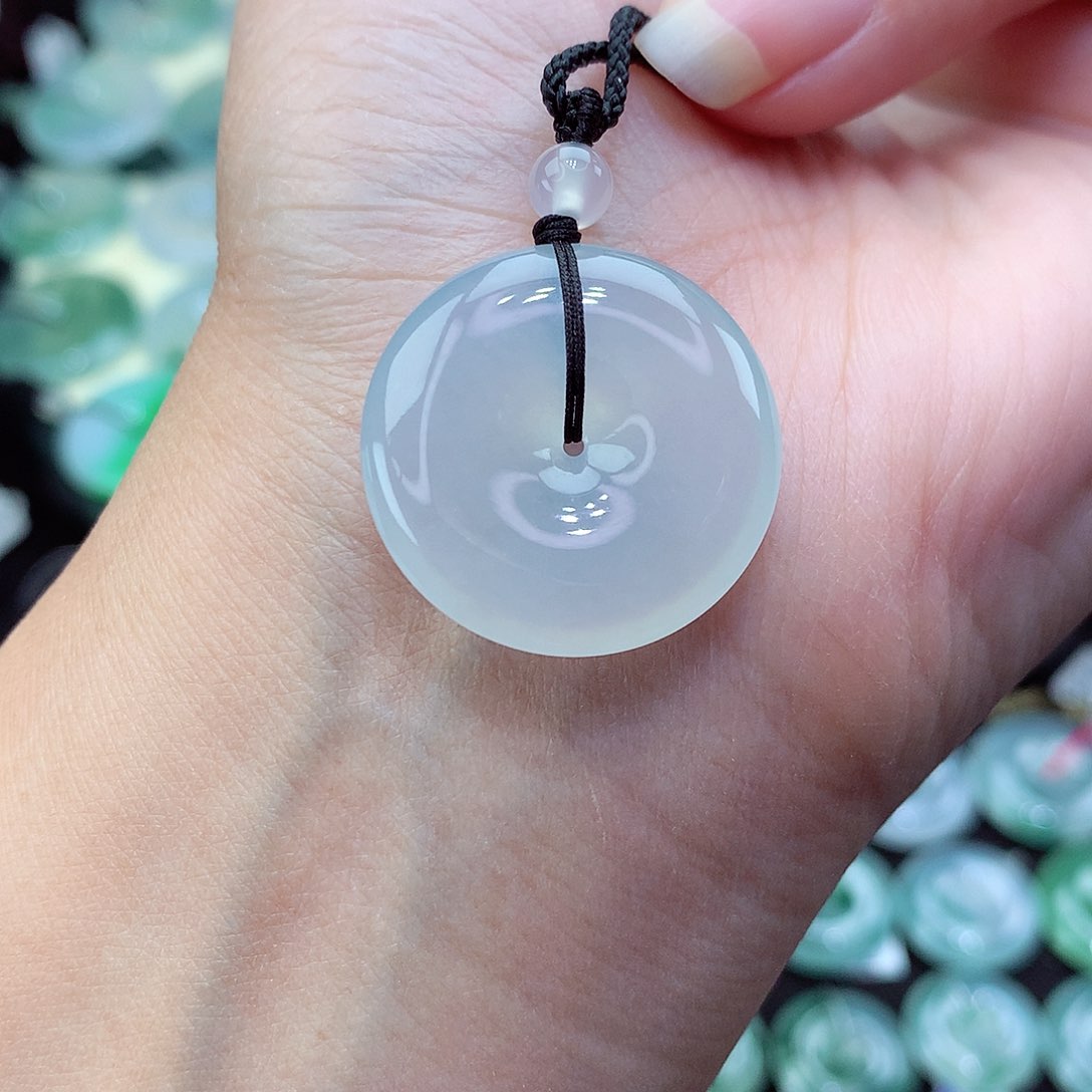 翡翠颈饰未镶嵌43尺寸24.8-5.0