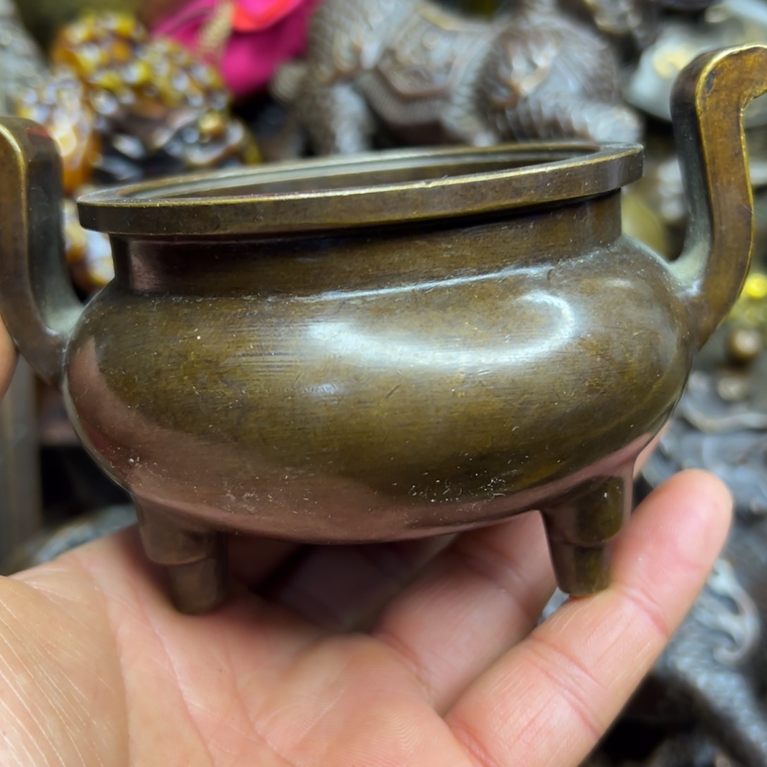 铜摆件欢迎欢迎你