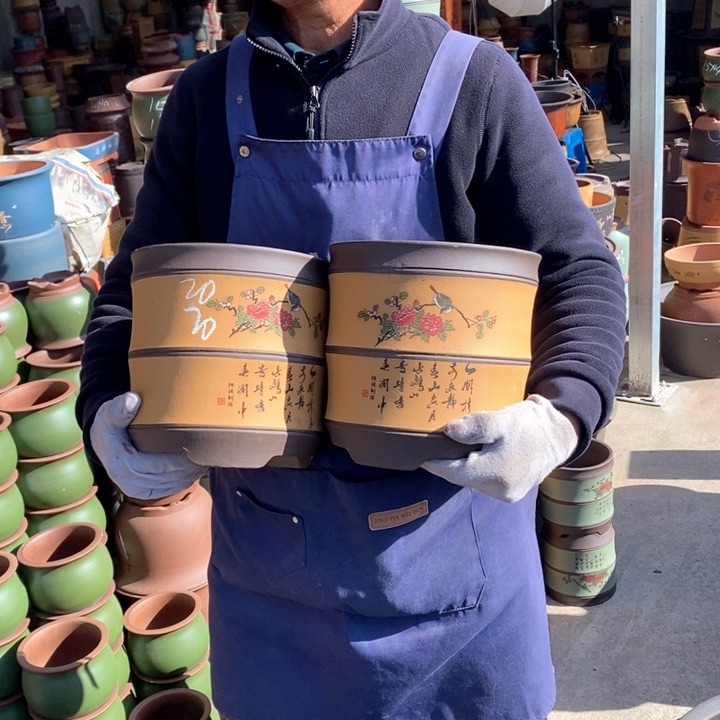 紫砂花盆紫砂花盆