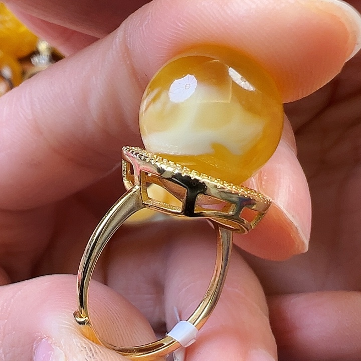 蜜蜡颈饰未镶嵌蜜蜡