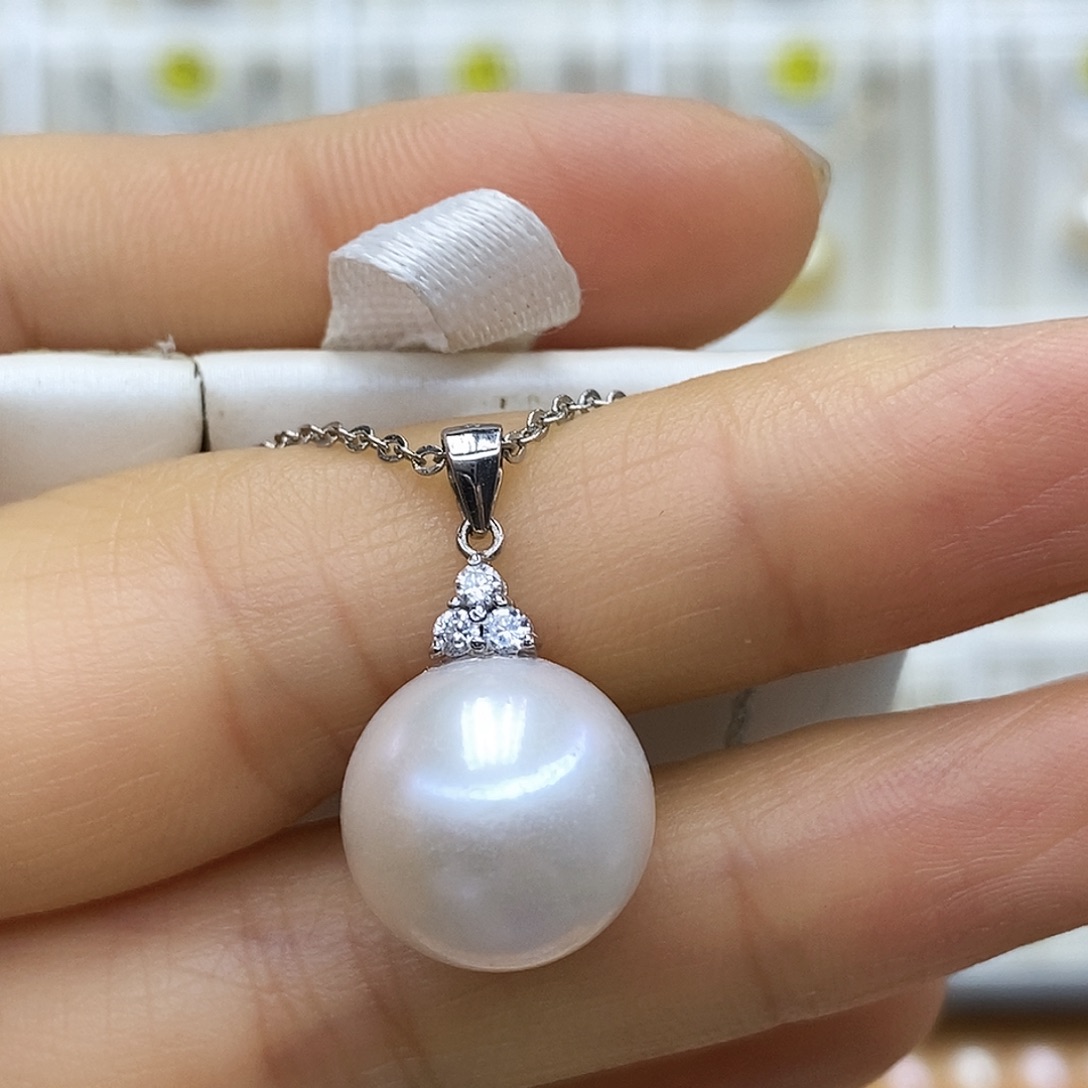吊坠(赠链)银S925镶嵌淡水珍珠