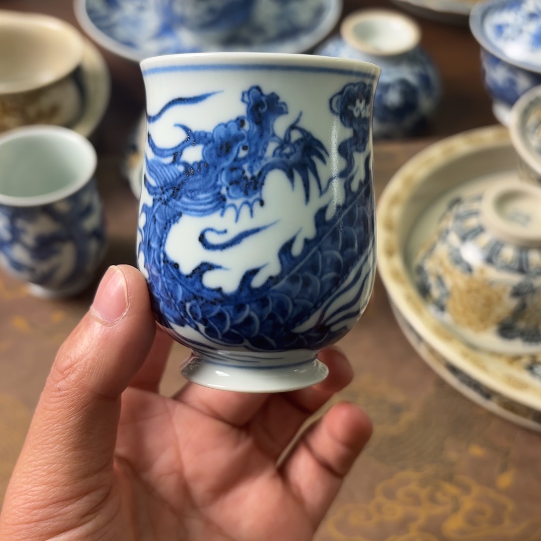 陶瓷摆件景德镇手绘茶器