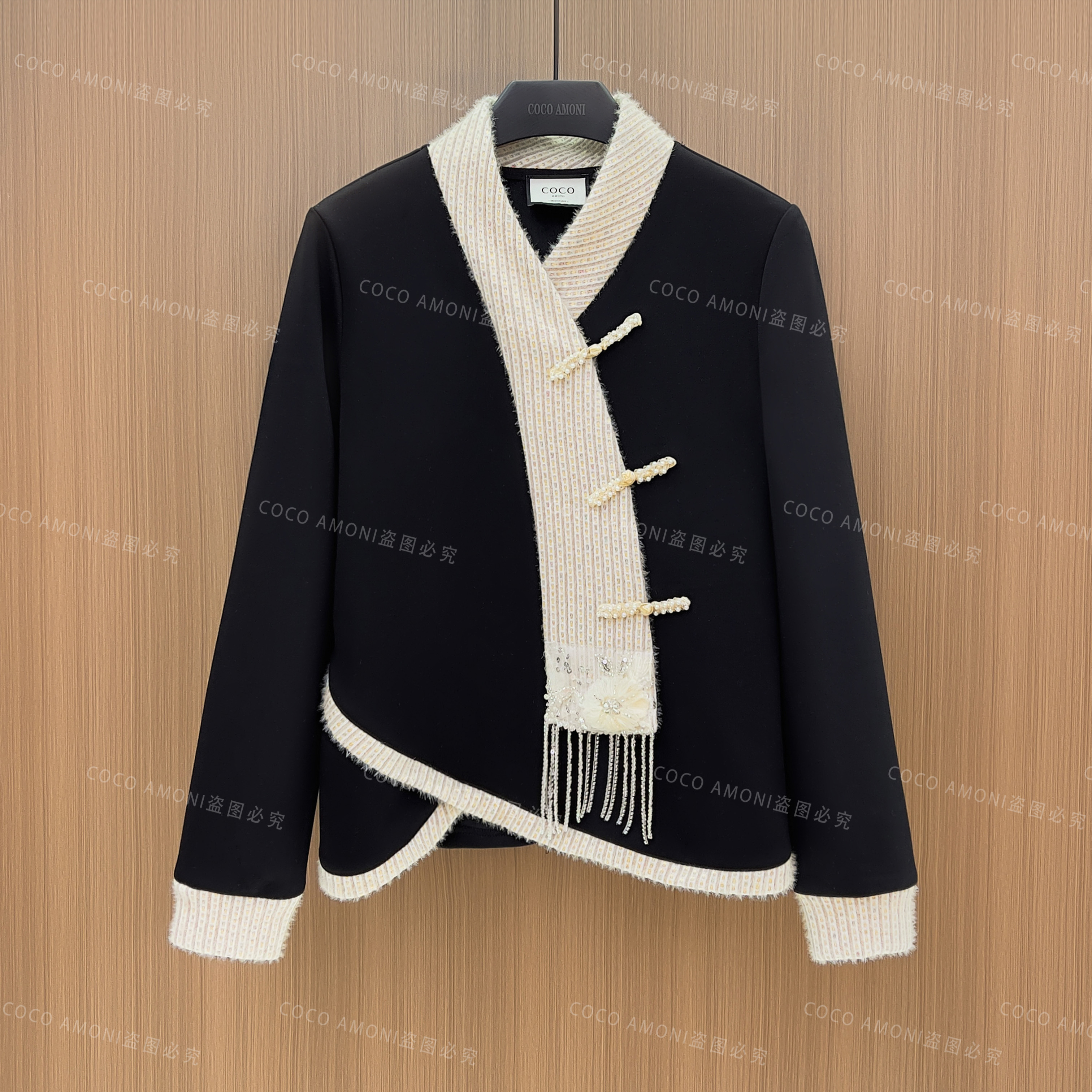 [曼姐]设计师新款时尚原创新款女装简约百搭显瘦卫衣LDD105