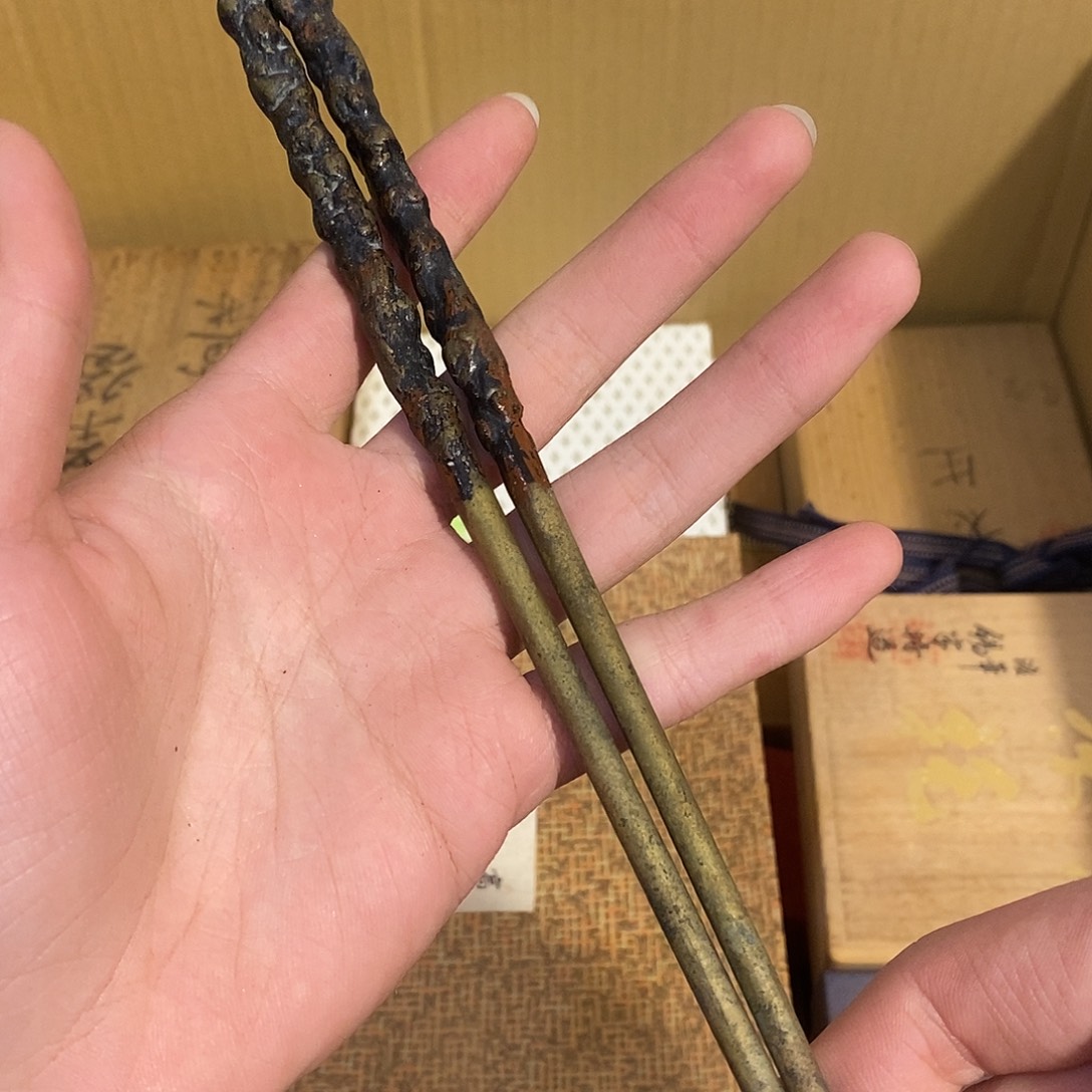 黄铜小六古美术工艺品