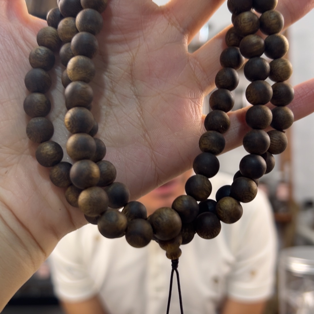 沉香手串曲****）奇楠沉香卡9/42g圆多多样性发一