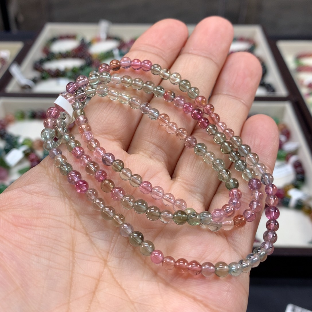 手链碧玺未镶嵌4.2左右