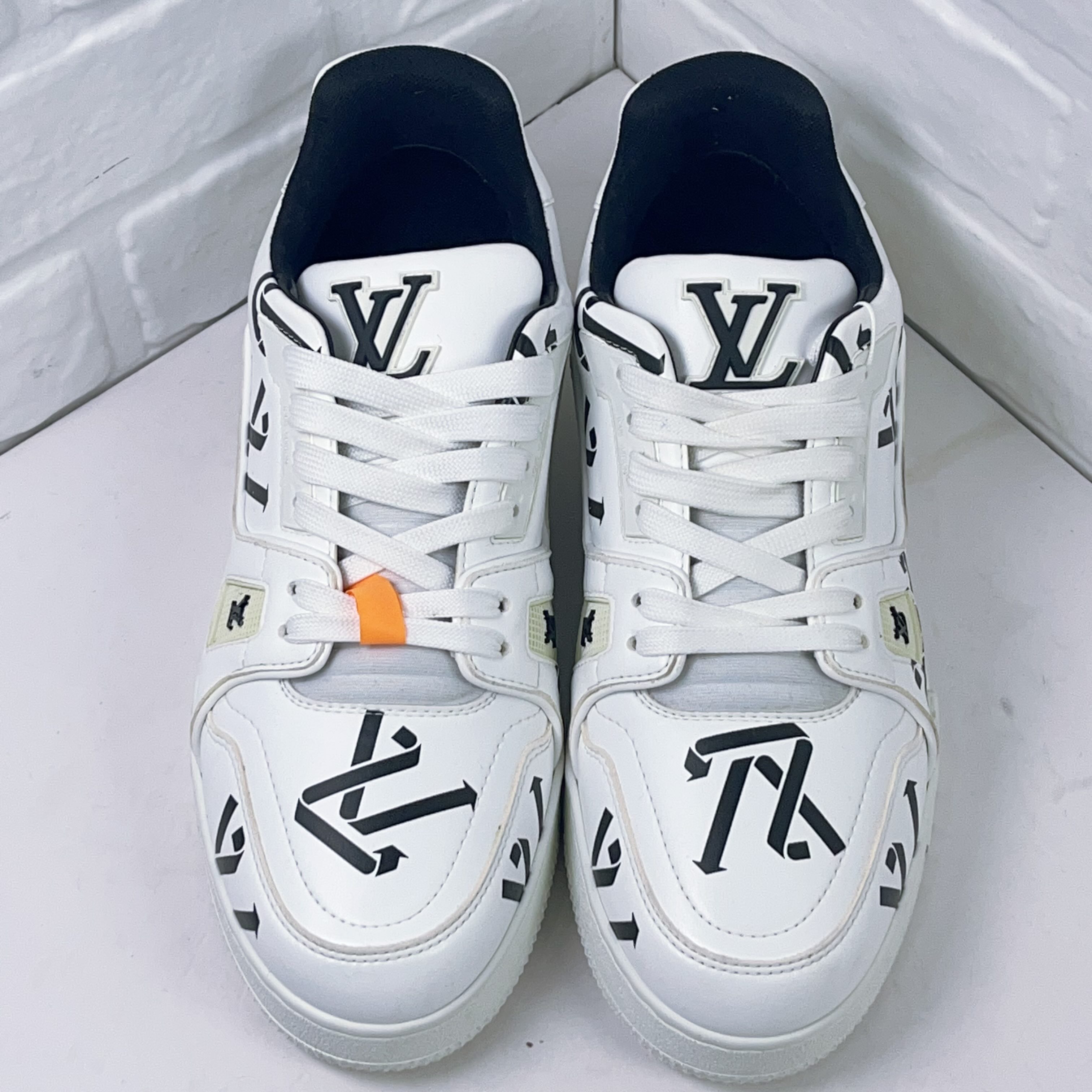 99新 LouisVuitton/路易威登 trainer 黑白环保款 欧码6码40码