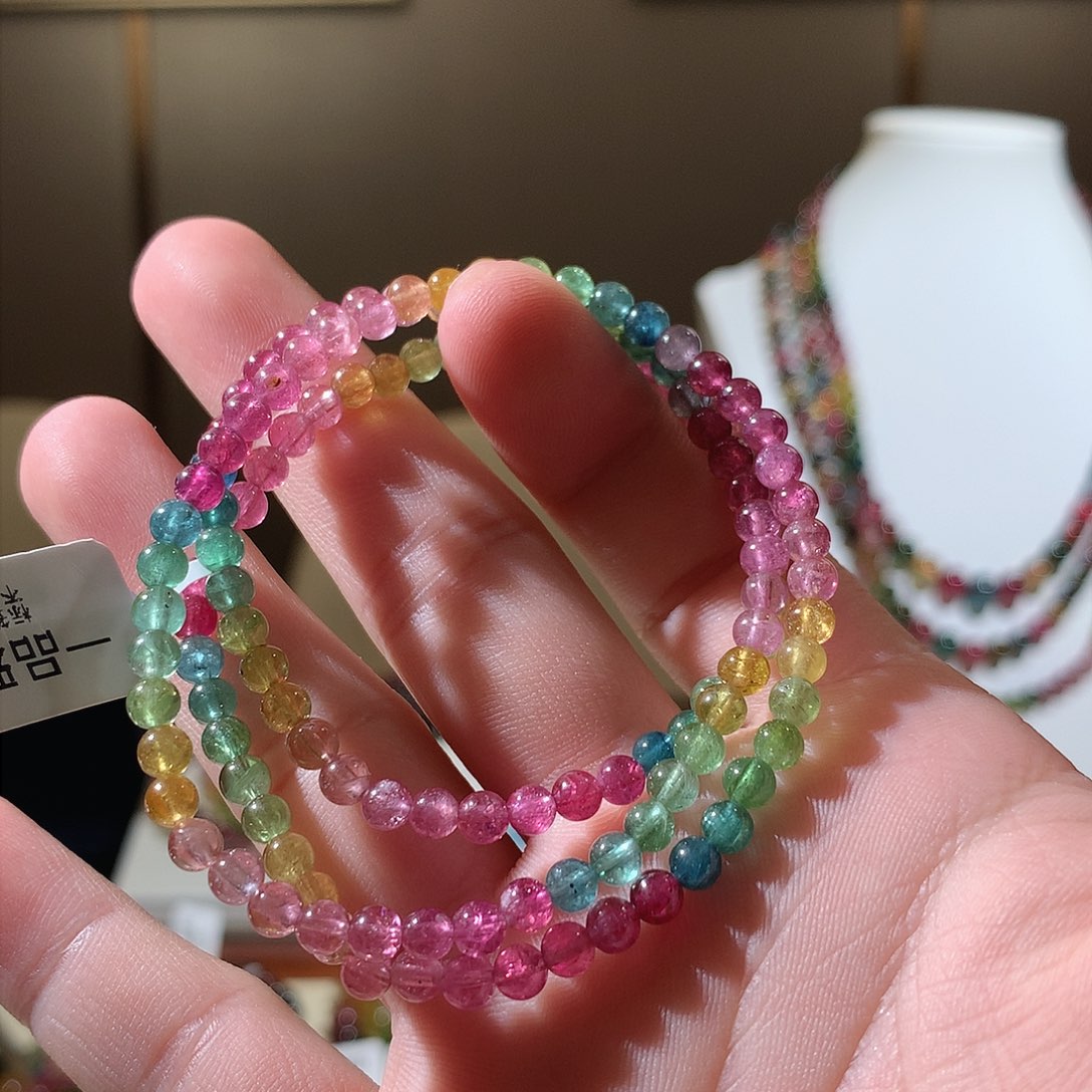 碧玺手串未镶嵌碧玺