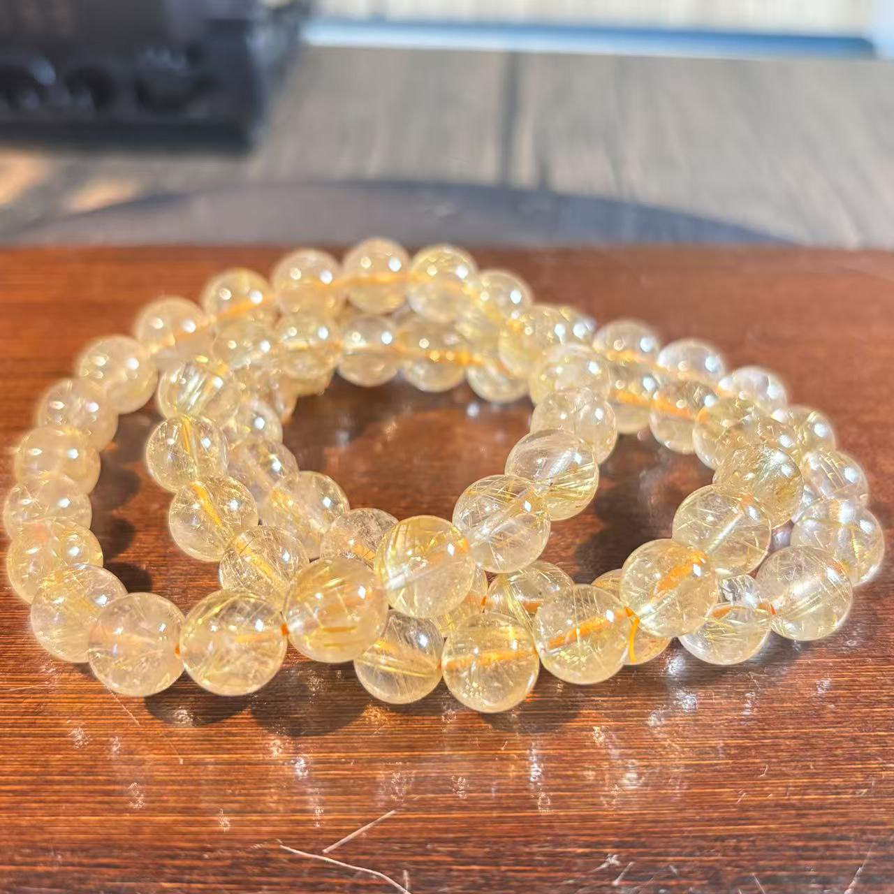 【书记甄选】天然金发晶单圈手链 多样性发一件 约9mm GCK992