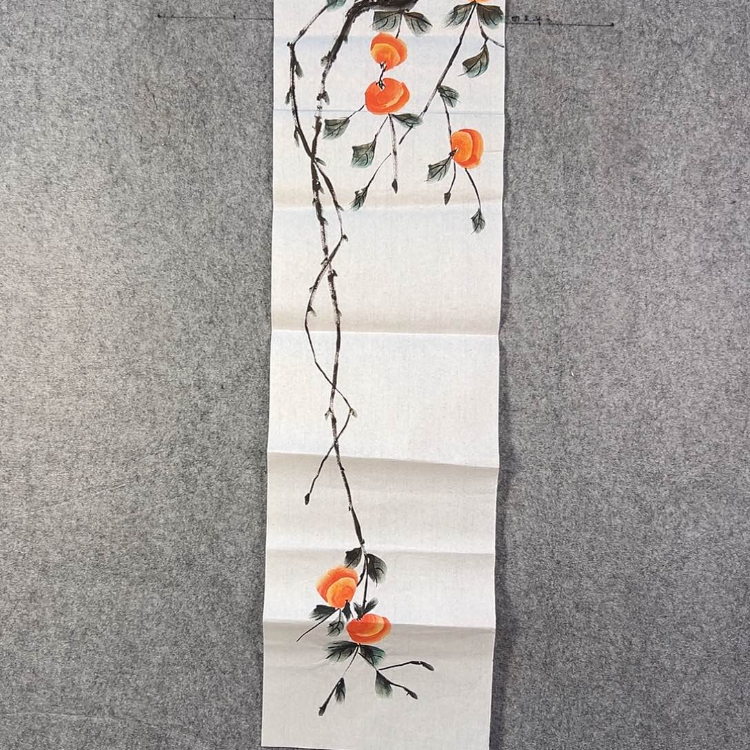 国画844 花鸟在树丛的顶端鸣叫叫声响