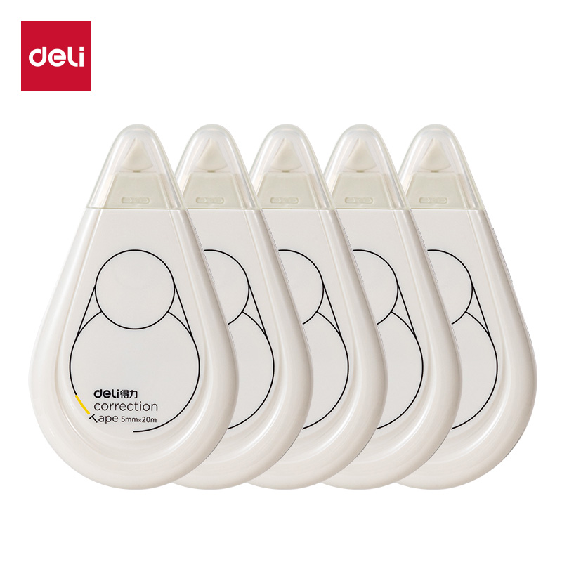 Deli/得力71543F即白系列修正带_5mm*20m(白)(个)