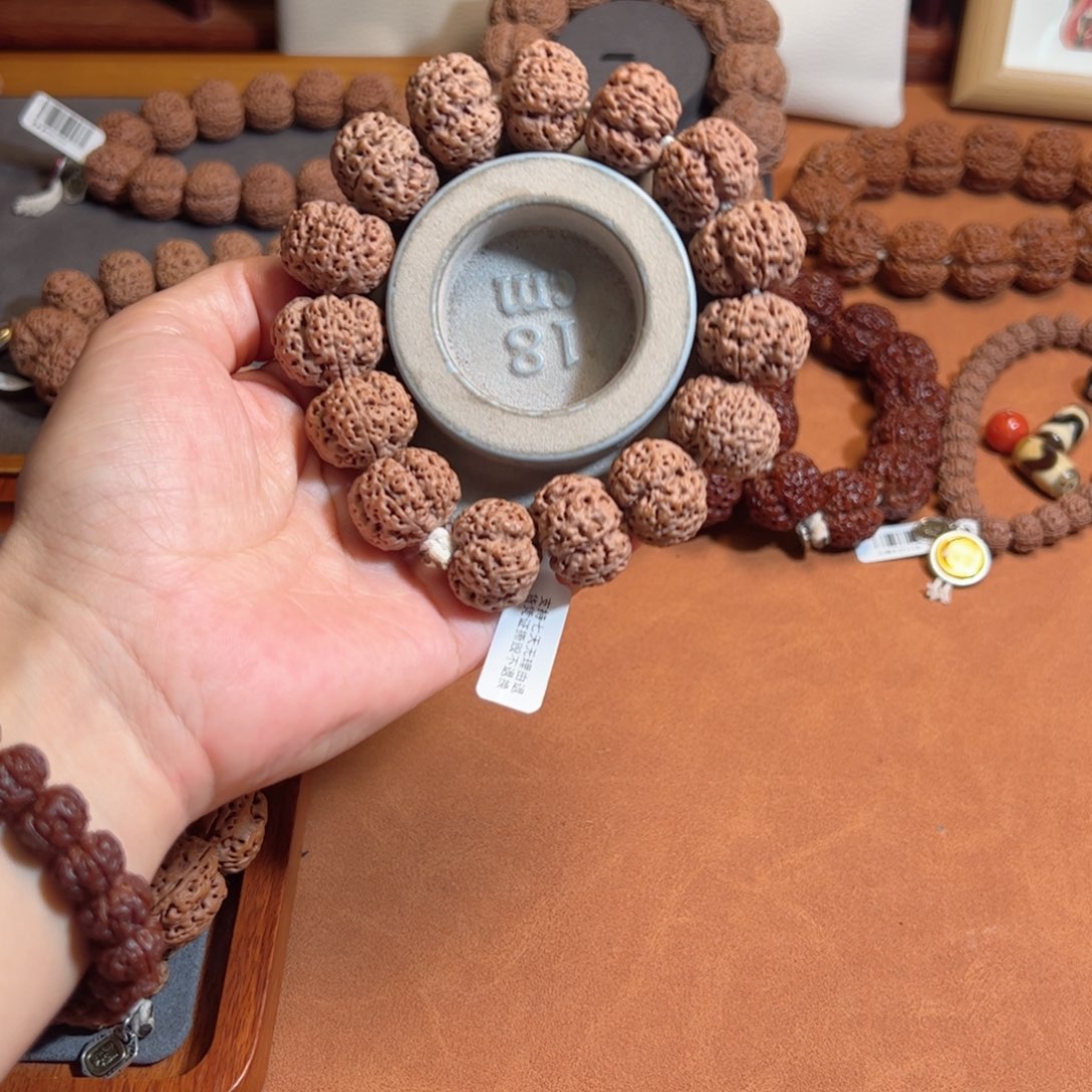 金刚菩提手串21爆肉雪花扇面五瓣梁大金刚菩提