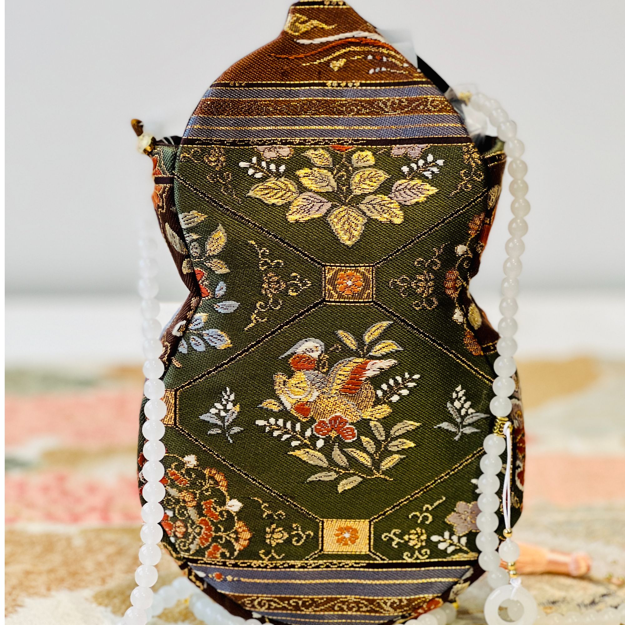 西阵织 包包 葫芦包包 百搭包包 时尚包包 复古绣花 女士小包包 