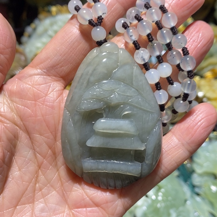 岫玉岫玉吊坠未镶嵌