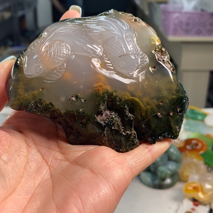 玛瑙/玉髓未镶嵌吊坠(不含链)