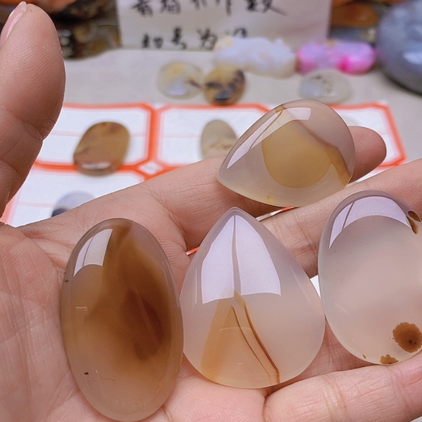 【闪购商品】未镶嵌玛瑙/玉髓珠宝半成品新*力