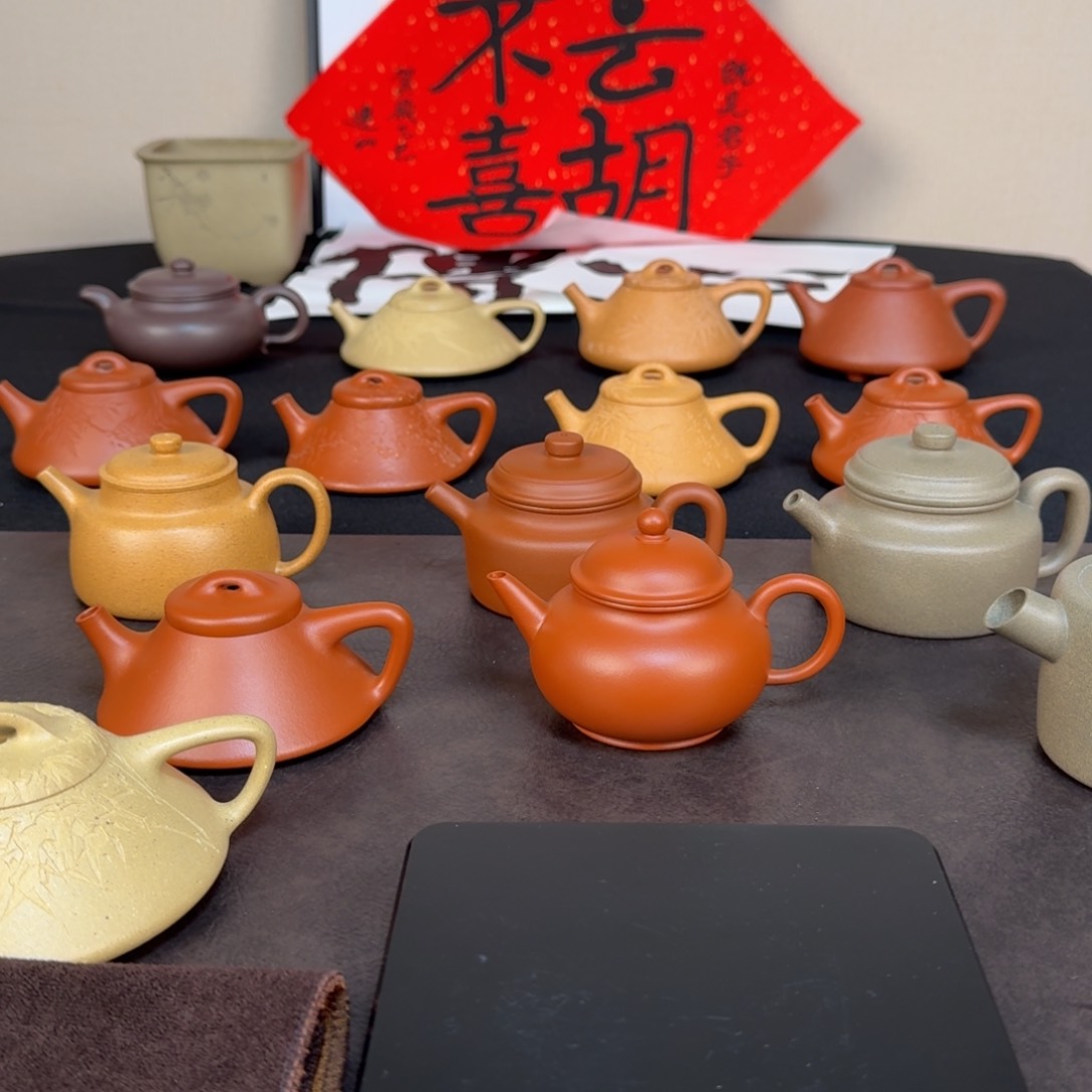 紫砂茶壶李*板预售文瓢朱泥