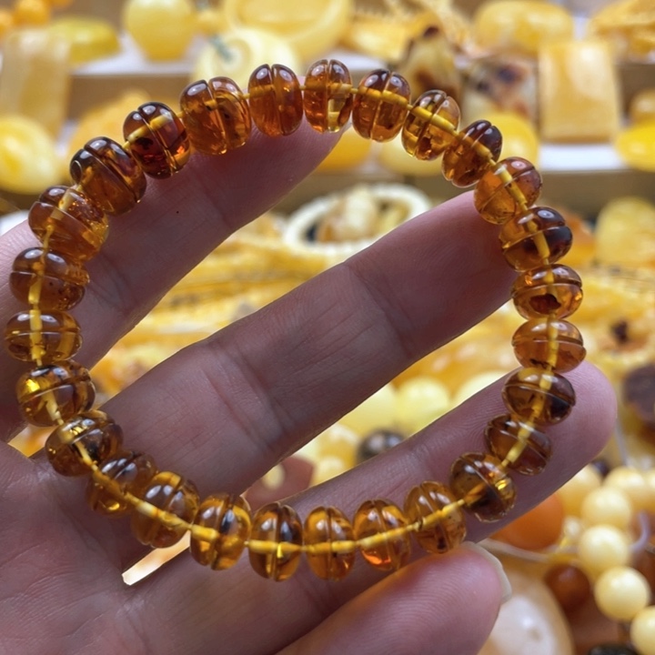 蜜蜡手串未镶嵌手串