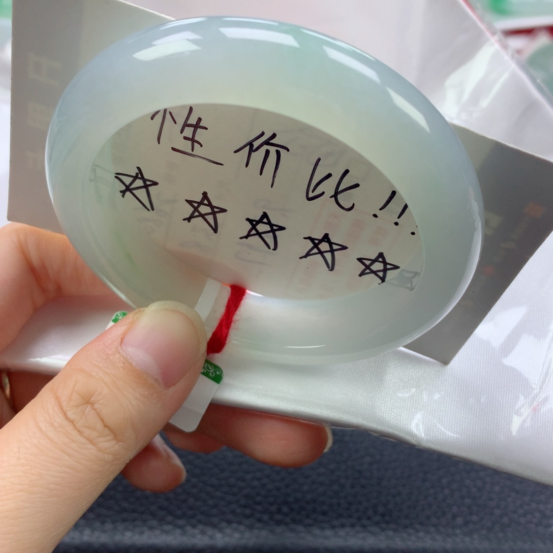 翡翠未镶嵌手镯缅甸天然翡翠手镯5455圈