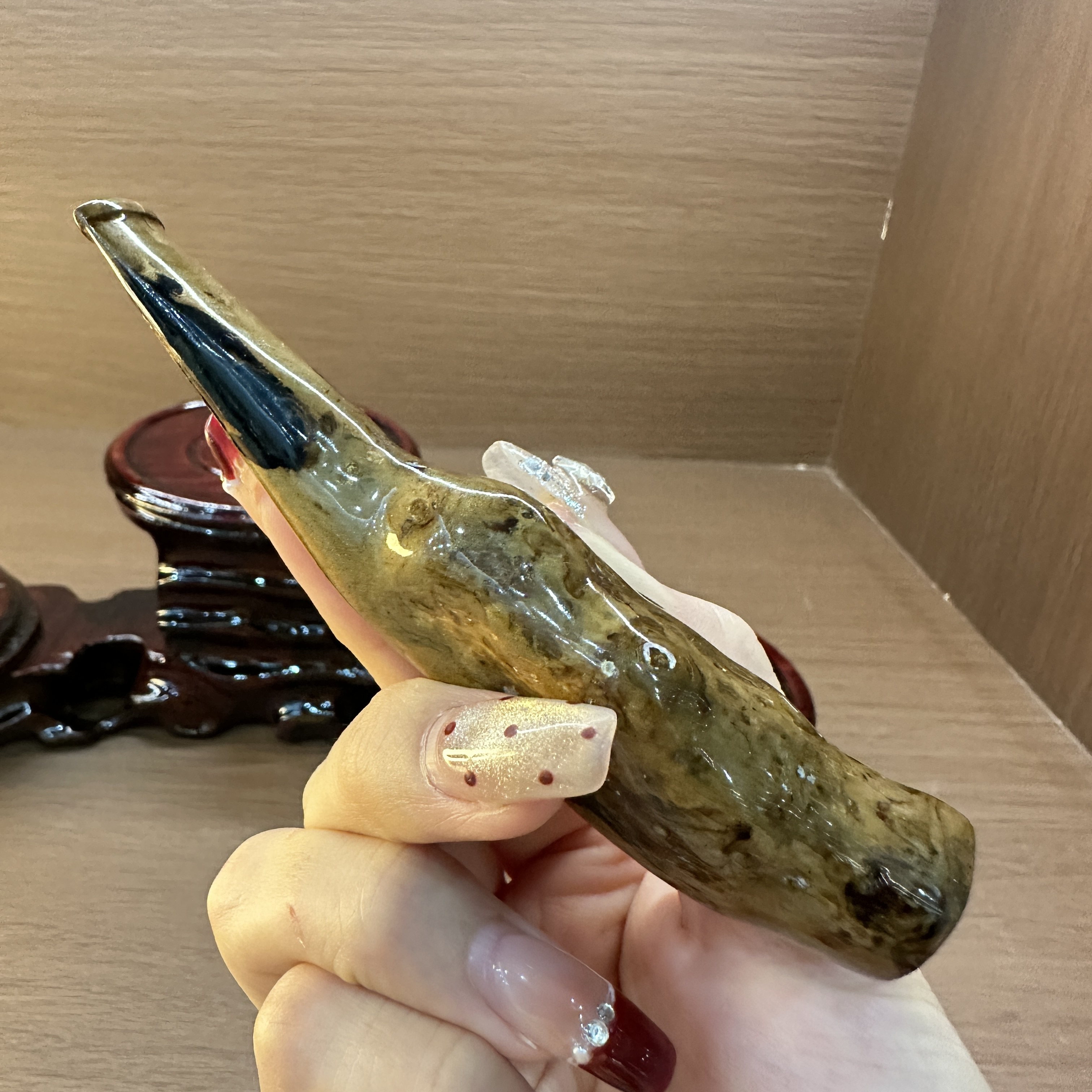正品深海海柳烟嘴粗中细通用三合一过滤烟具可作手把件刮刮板血柳