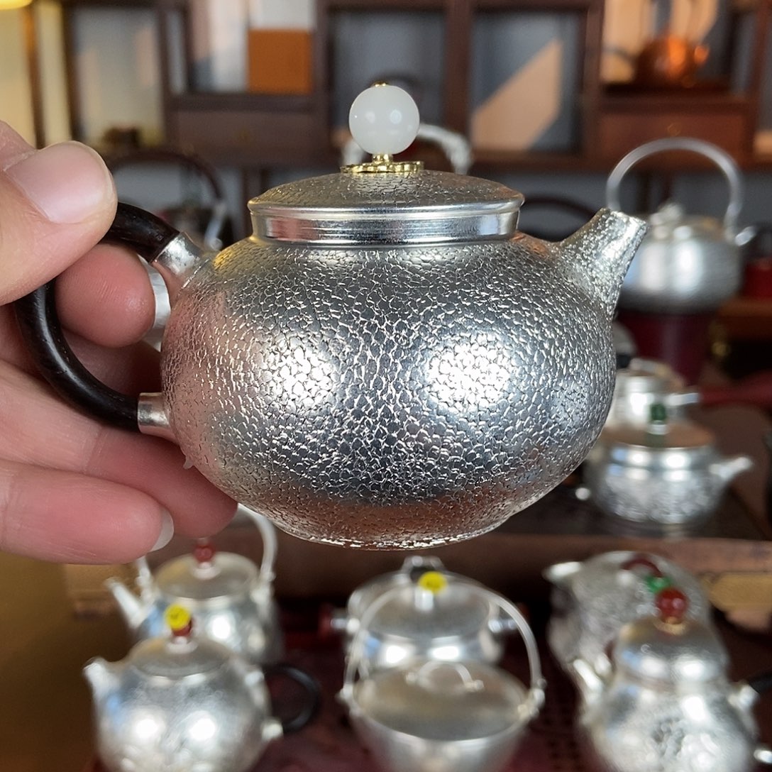 茶壶银衣壶茶壶泡茶纯手工制作
