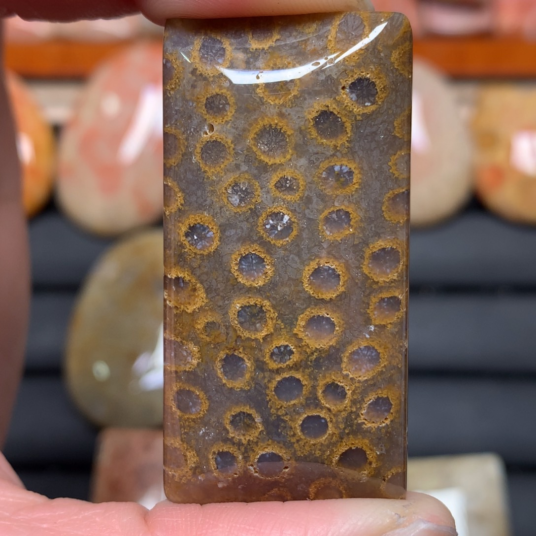 榴***°硅化玉未镶嵌吊坠无事牌平安扣手牌