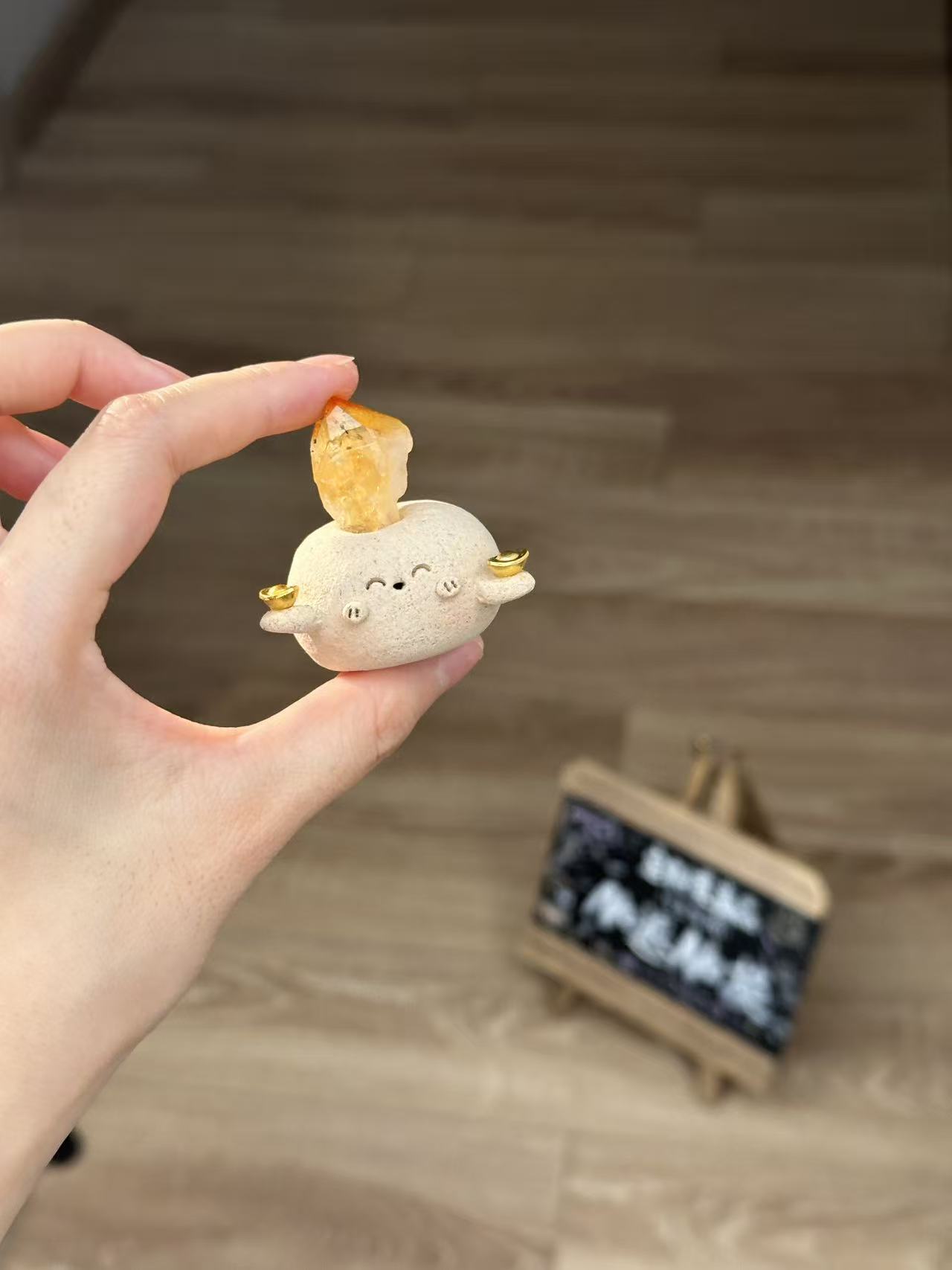 水晶小豆丁可爱高品质黄水