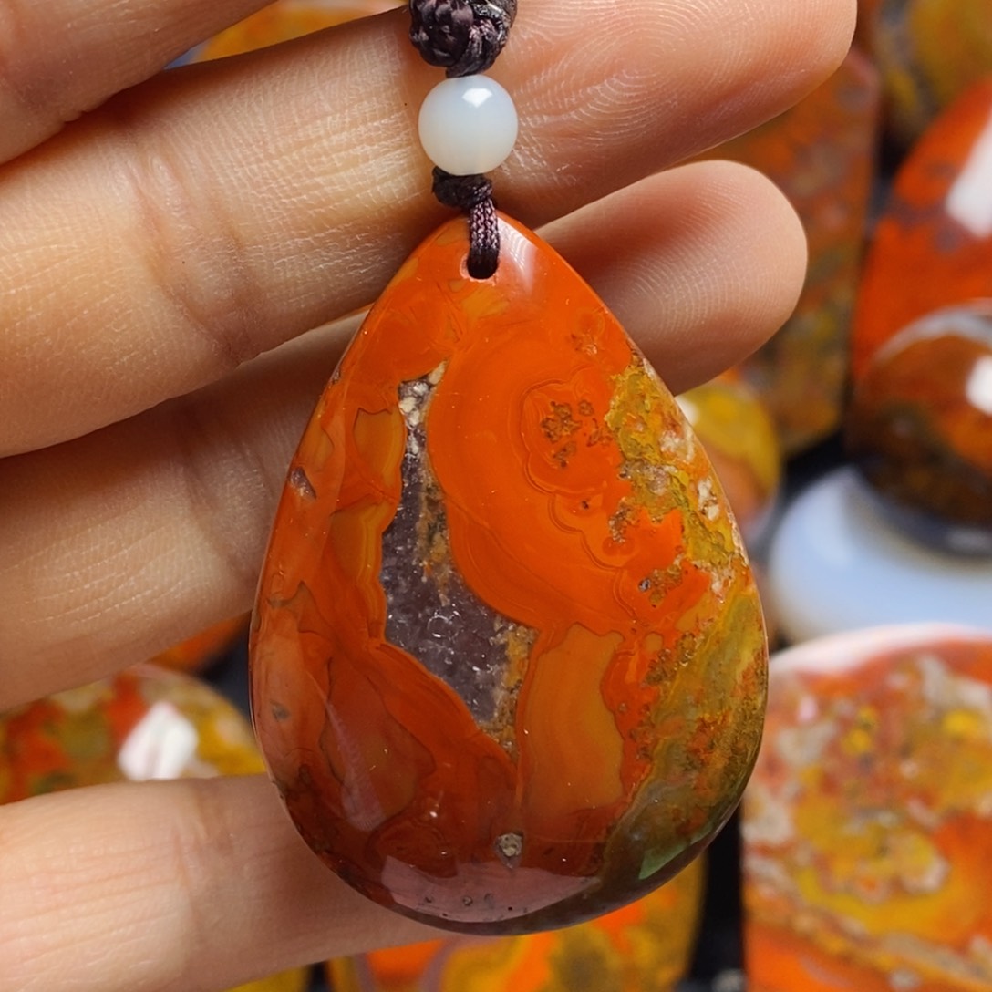玛瑙/玉髓吊坠(不含链)未镶嵌