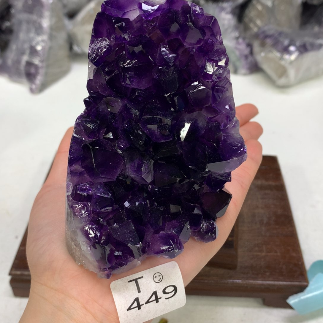 紫晶摆件未镶嵌水晶