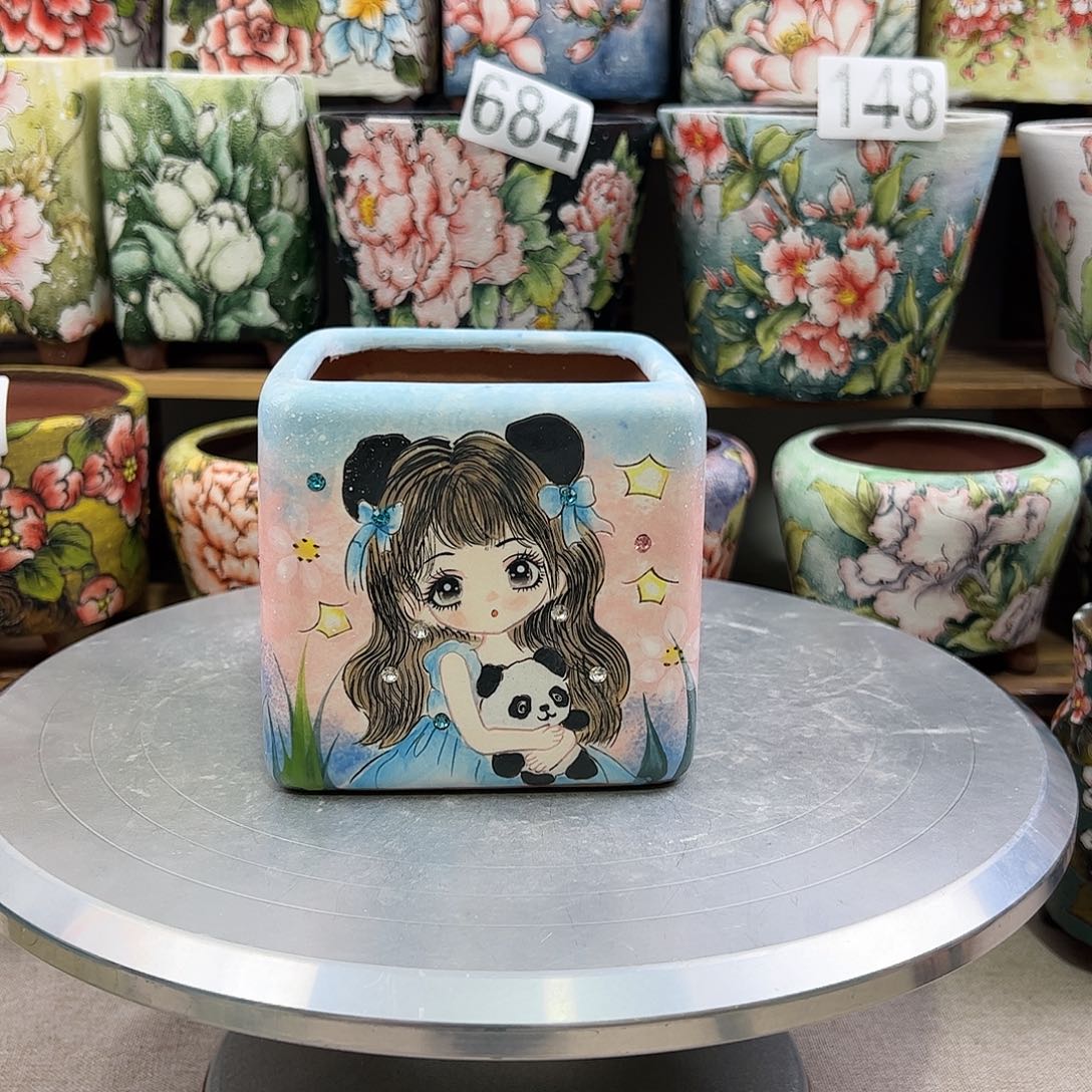 景德镇陶瓷花盆景德镇陶瓷花盆