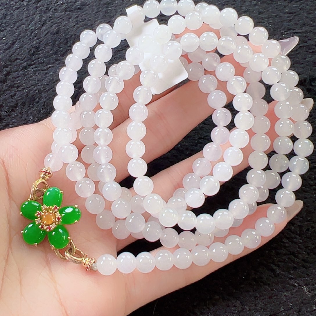 翡翠颈饰18K金镶嵌【福利款】签收后24小时鉴赏期