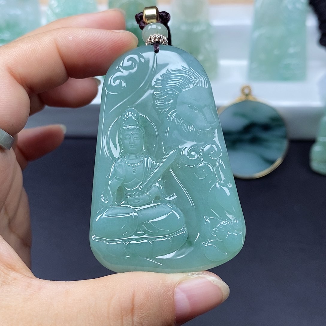 翡翠未镶嵌颈饰8*翡翠