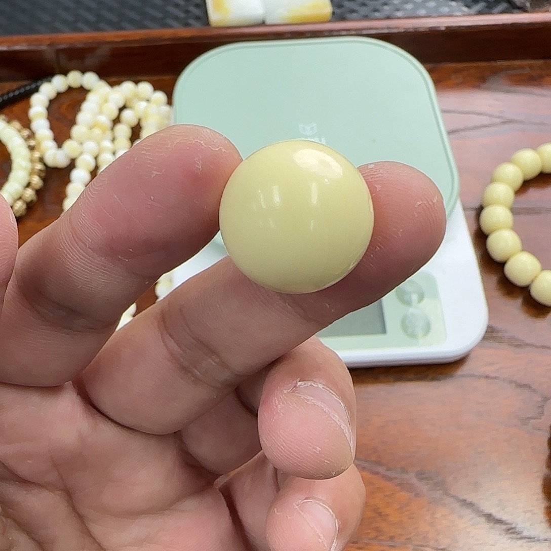手串白玉菩提18单颗润润