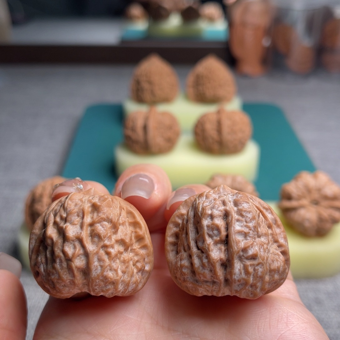 吊坠文玩核桃34蛤蟆头红皮